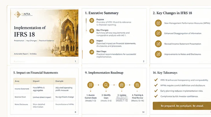 ifrS 18 implementation presentation with key changes, impacts, and roadmap